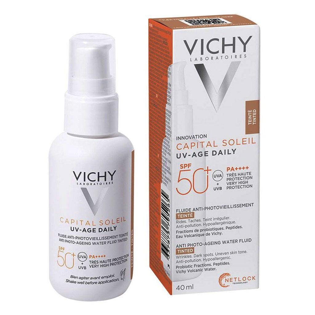 Vichy Capital Soleil UV-Age (SPF 50+) Daily Water Fluid Tinted 40ml