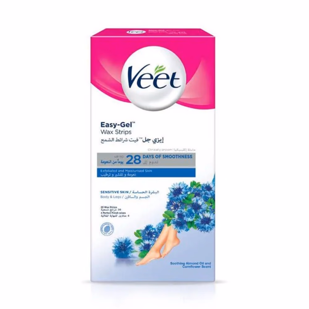 Veet Hair Remover Cold Wax Strips Sensitive Skin 20's