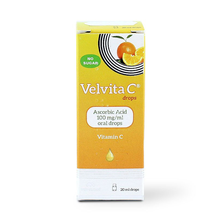Velvita C 100mg/Ml Oral Drops 20ml Bot
