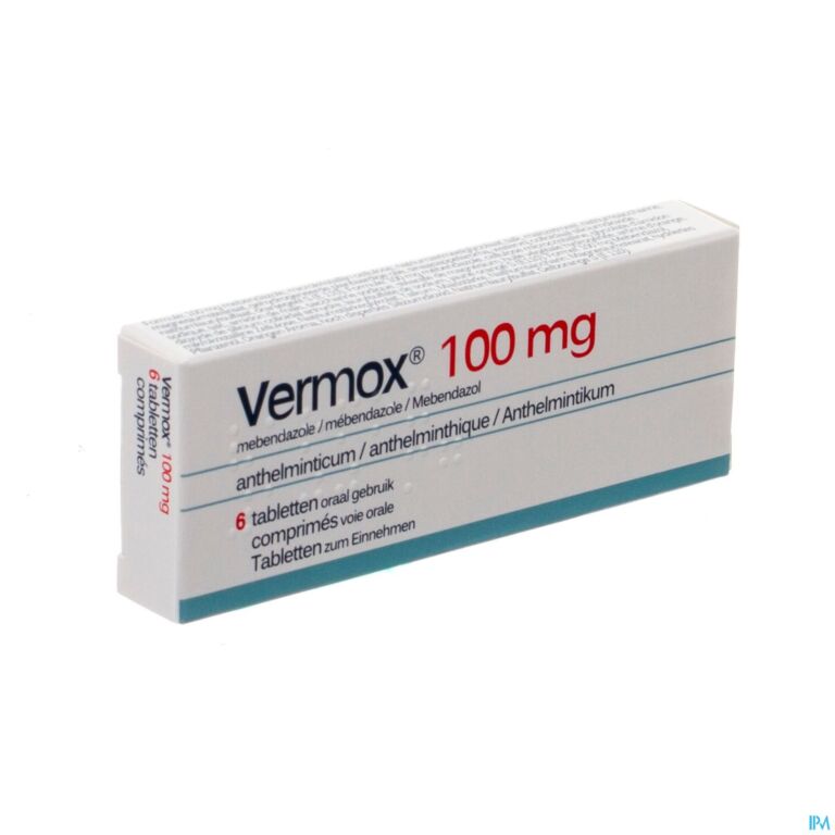 Vermox 100mg Tablet 6s Blister