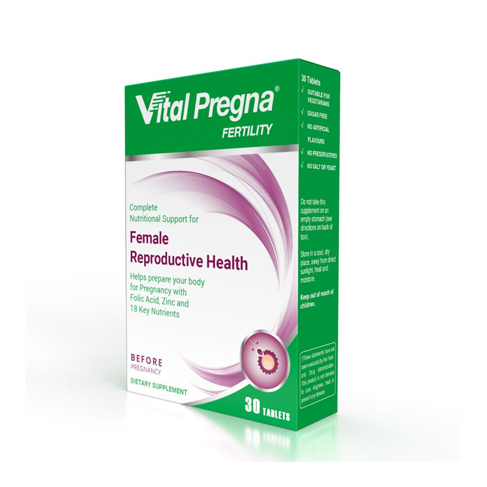 Vital Healthcare Pregna Fertility Female Reproductive Health 30 Tablets