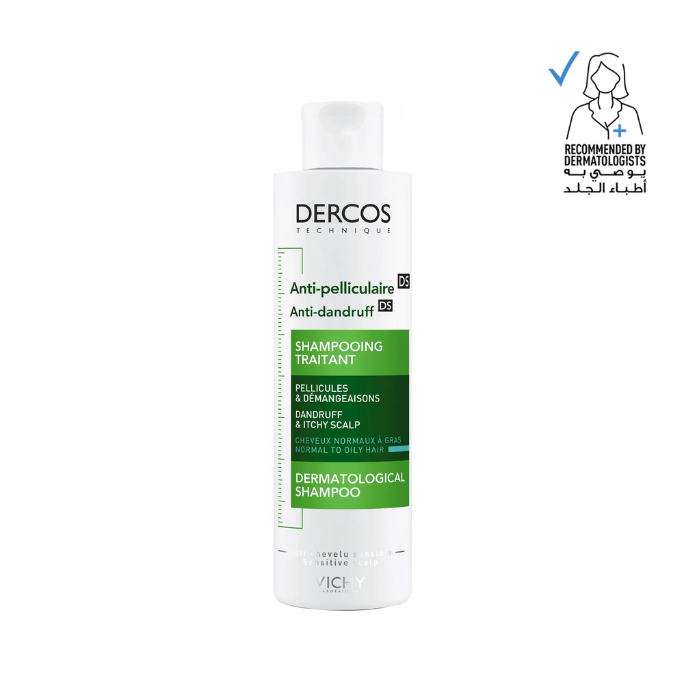 Vichy Dercos Sensitive Oily Hair Shampoo 200ml
