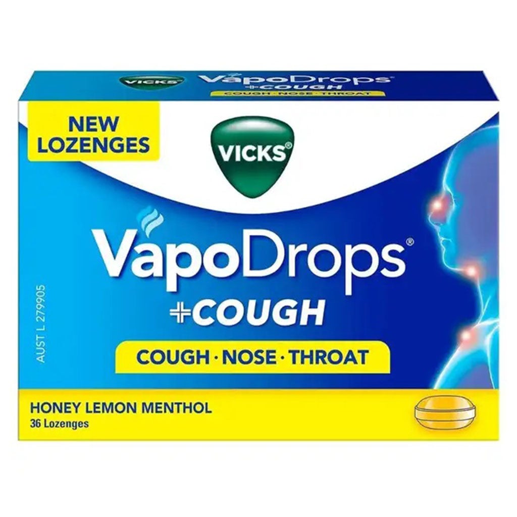 Vicks Soothing & Refreshing Cough Drops Lemon-Mint Flavor 40 g
