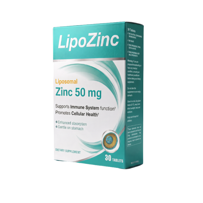 Vital Healthcare LipoZinc 50 mg - 30 Tablets