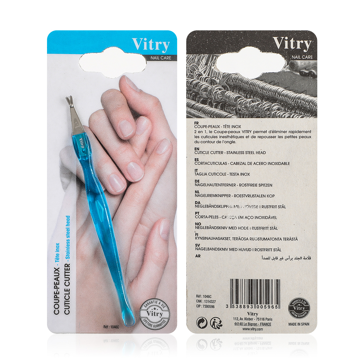Vitry Blue Cuticle Cutter