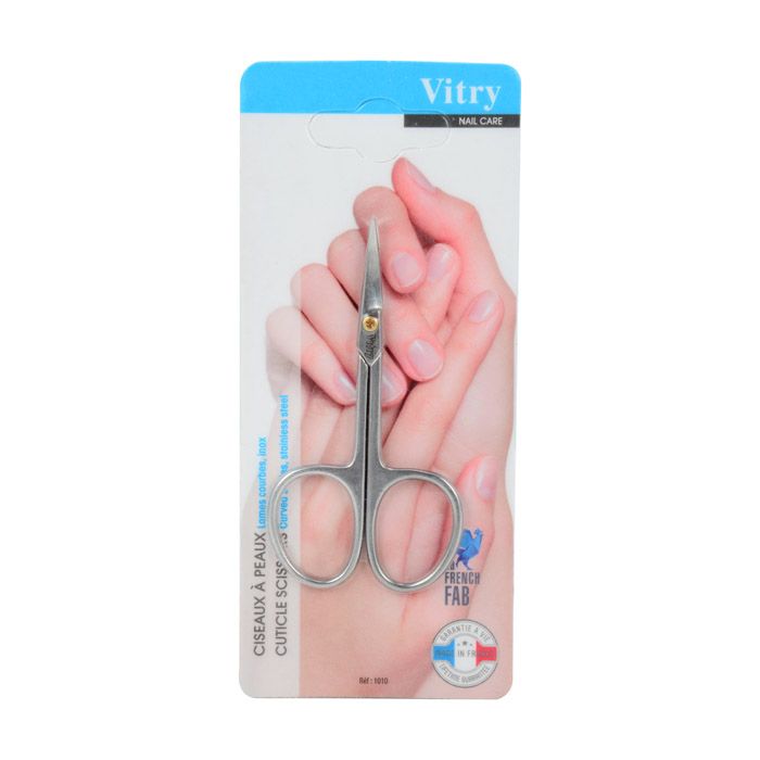 Vitry Cuticle Scissors Curved Blades