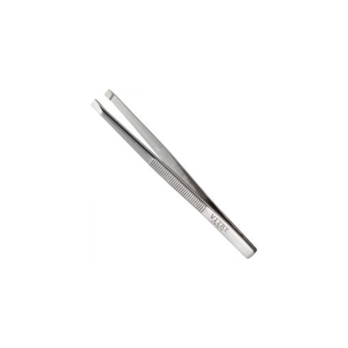 Vitry Tweezers Square Ends Stainless Steel