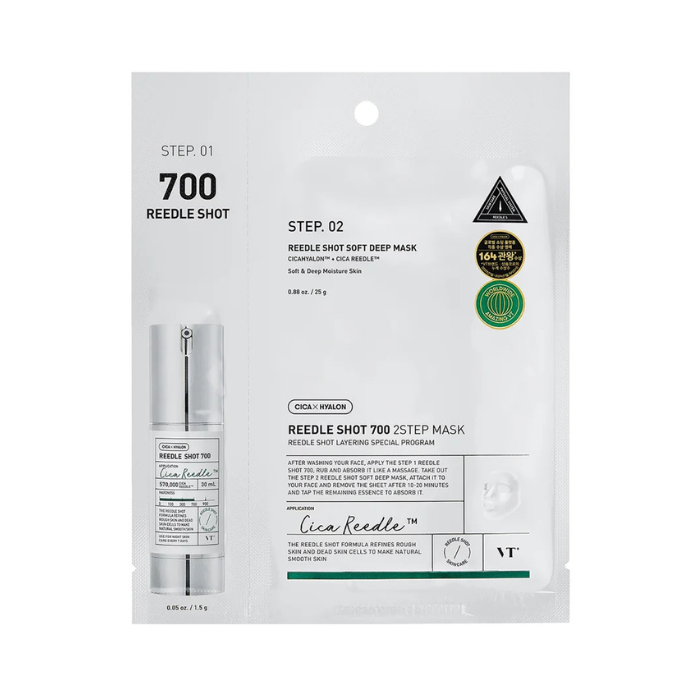 VT Cosmetics Reedle Shot 700 2Step Mask Sheet 25g