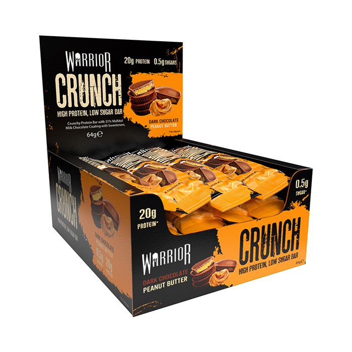 Warrior Crunch Dark Chocolate Peanut 12 x 64g Bars
