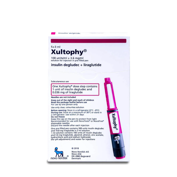 Xultophy 100 Iu/Ml/3.6mg / Ml Sol For Inj(5 Pfpx 3ml)