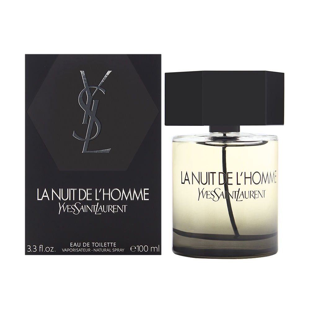 Yves Saint Laurent La Nuit De L'Homme Eau De Toilette Spray for Men Intense, Seductive, Long-Lasting Fragrance 100ml
