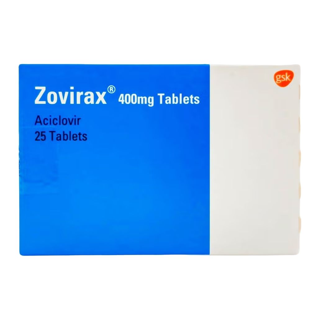 ZOVIRAX 400MG TAB 25S (5S BLISTER X 5)